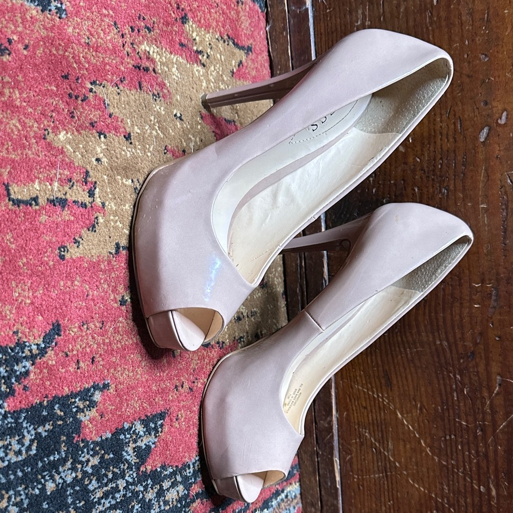 Guess Blush Peep-Toe Heels